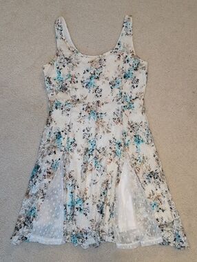 "Disney Cinderella" Lace Dress In Cream and Aqua